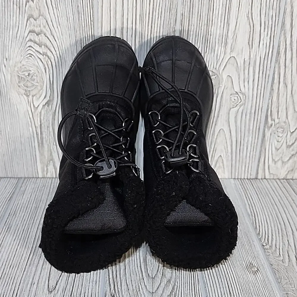 Sorel Cumberland Black Waterproof Boots Childrens Size 12 NEW